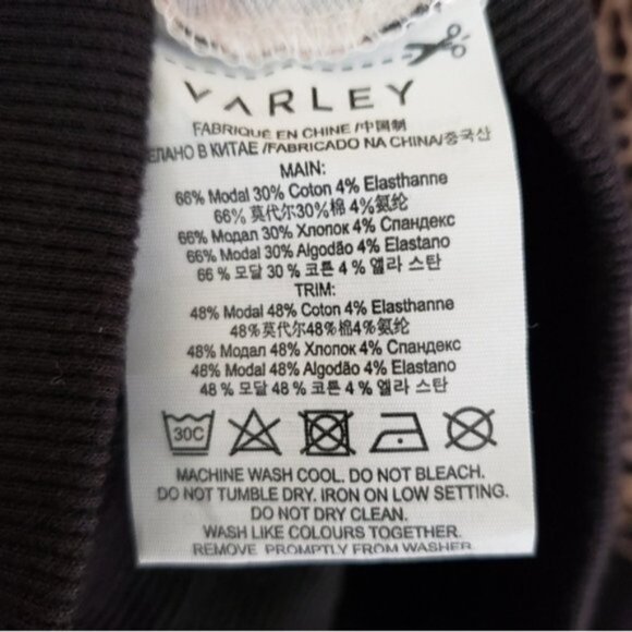 VARLEY Arden Leopard Print Sweatshirt size XS Oversized - Picture 8 of 12